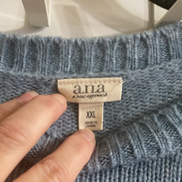 a.n.a , a new approach, sweater xxl, blue with stripes - Picture 2 of 16